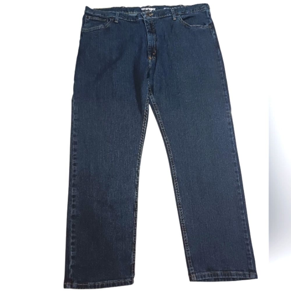 Wrangler Jeans Durable Classic Relaxed Fit Blue Men's 42 X 30